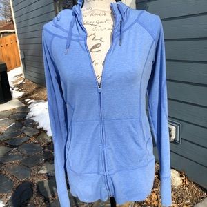 GapFit Full Zip Hoodie in Brushed Tech Jersey